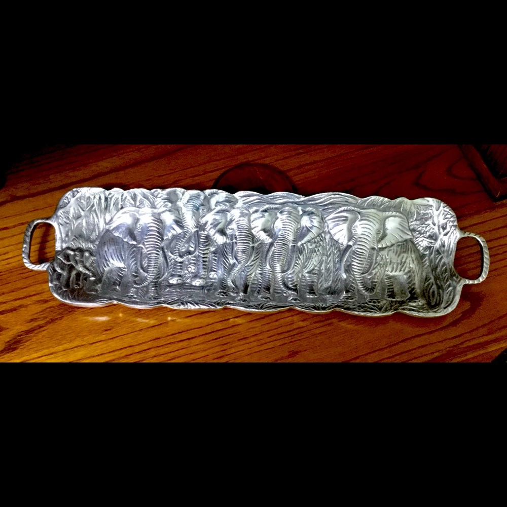 Pewter Elephant Serving Piece